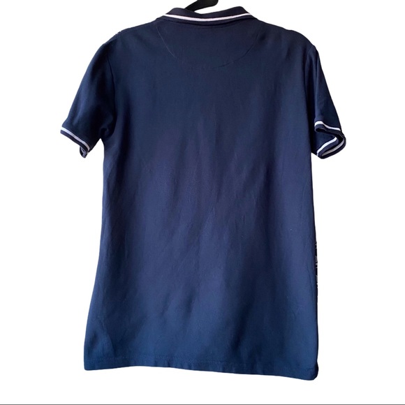 BEN SHERMAN ‘Navy Blazer’ Short-Sleeve Polo Shirt - Picture 2 of 8